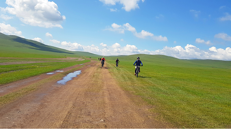 Mongolia biking